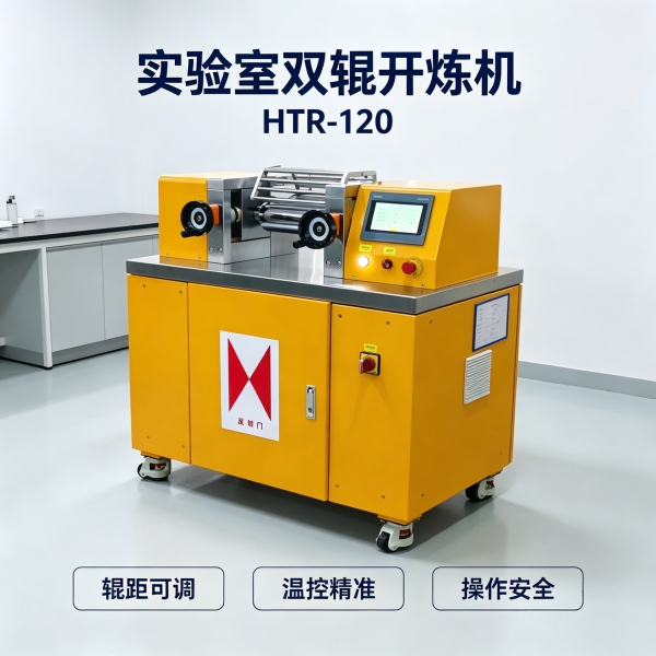 HTR-120实验室双辊开炼机 | PVC售前试机:混炼塑化效果现场验证 HTR-120实验室双辊开炼机 | PVC售前试机:混炼塑化效果现场验证