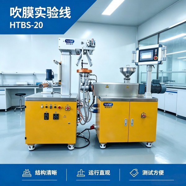 HTBS-20吹膜实验线:可观察、可验证、可复现,实验室吹膜研发的效率之选 HTBS-20吹膜实验线:可观察、可验证、可复现,实验室吹膜研发的效率之选
